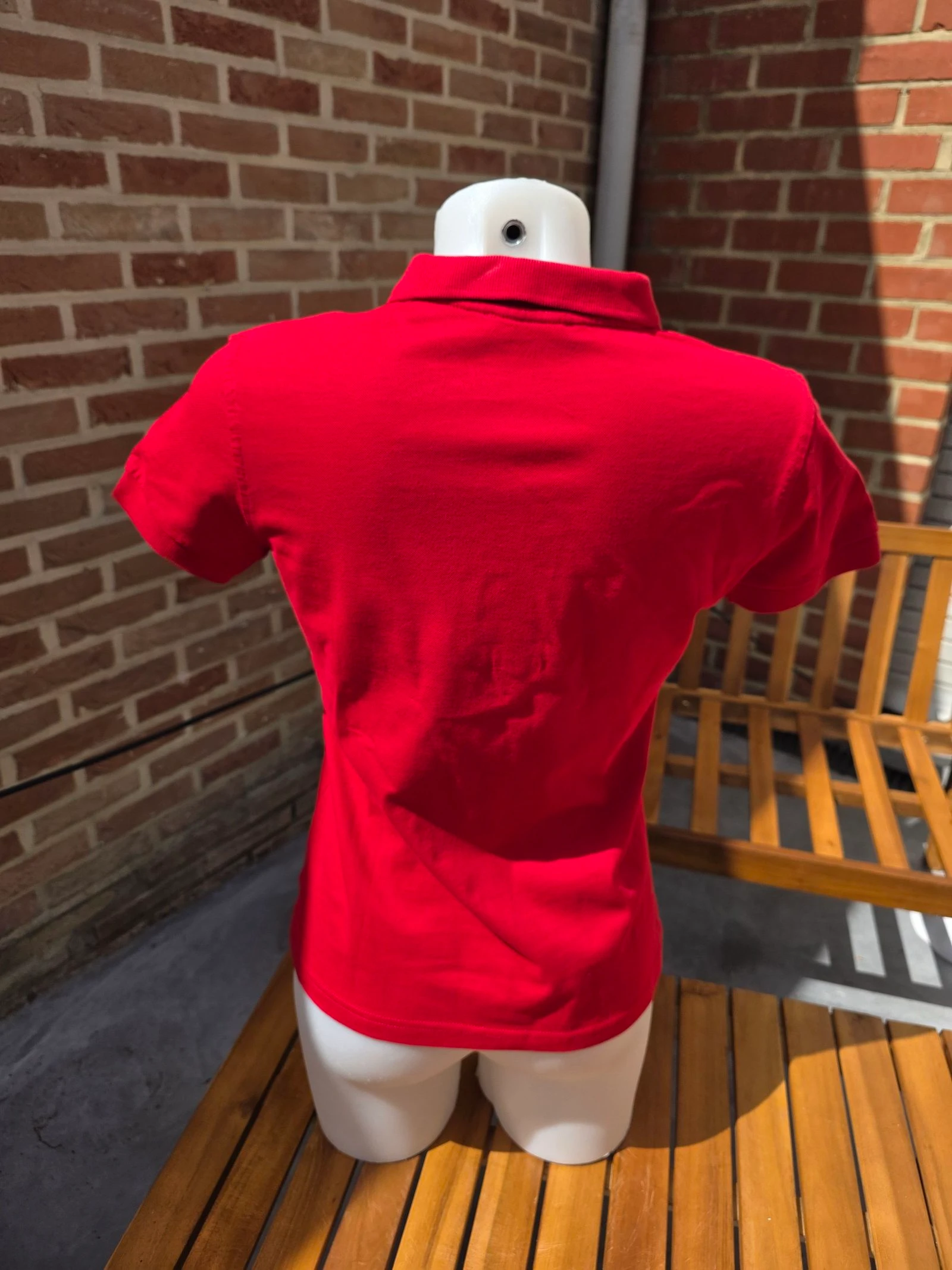 Women's red polo shirt – photo 4